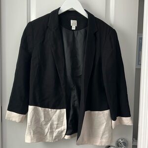 Lauren Conrad Blazer Black And Cream Size 10